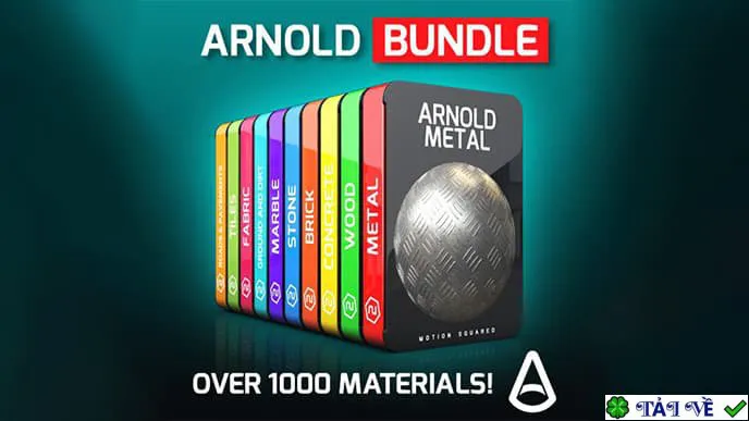 Bộ Vật Liệu Arnold Material Packs Bundle for Cinema 4D Mới Nhất