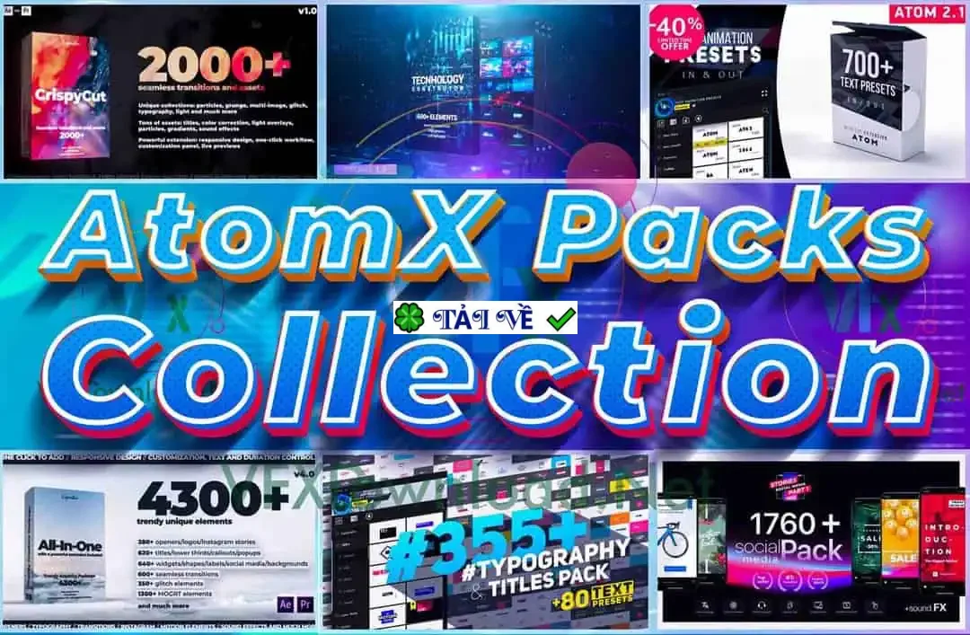 AtomX Packs Collection 2026: Nâng cao hiệu suất với bản mới