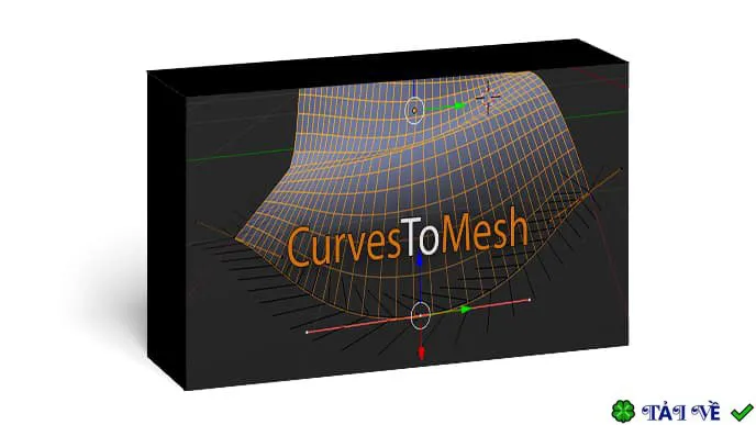 Chuyển đổi Curves to Mesh cho Blender