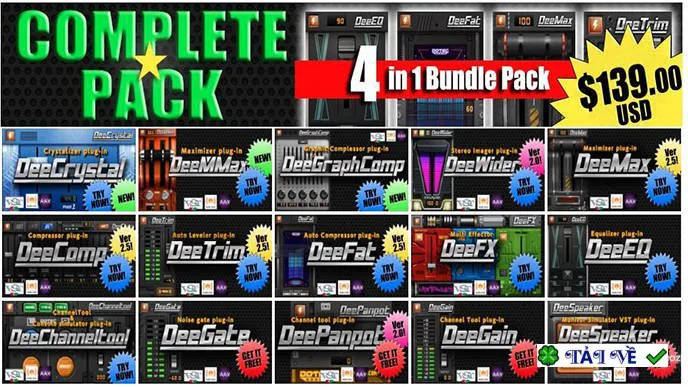 Dotec-Audio Plugins Bundle 2019 – Bộ plugin âm thanh chuyên nghiệp