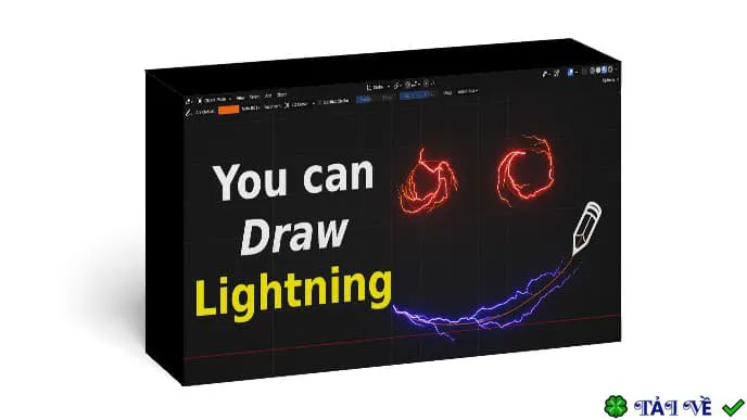 Tải Draw Lightning Generators v1.6 – Add-on Blender tạo sét