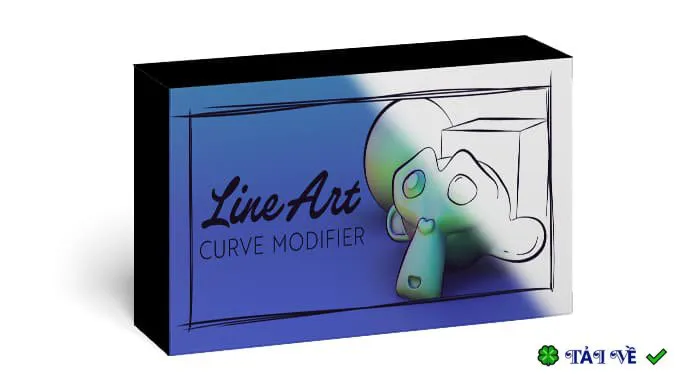 Line Art Curve Modifier 1.1 cho Blender: Tạo nét vẽ độc đáo