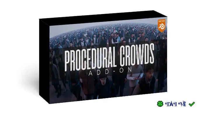 Tạo Đám Đông Thủ Công Procedural Crowds 2.2.0 for Blender