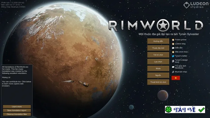 Rimworld việt hóa: Game mô phỏng sinh tồn đỉnh cao