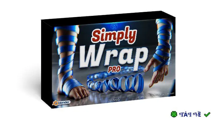 Simply Wrap Pro v1.5.2: Wrap 3D chuyên nghiệp Blender