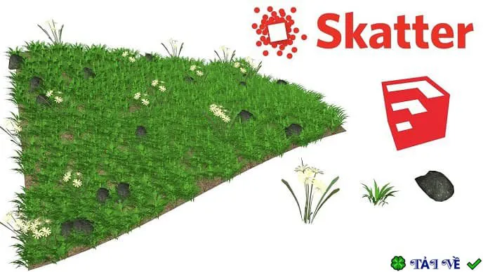 Skatter v2.2.1 for SketchUp: Tối ưu hóa phân tán đối tượng