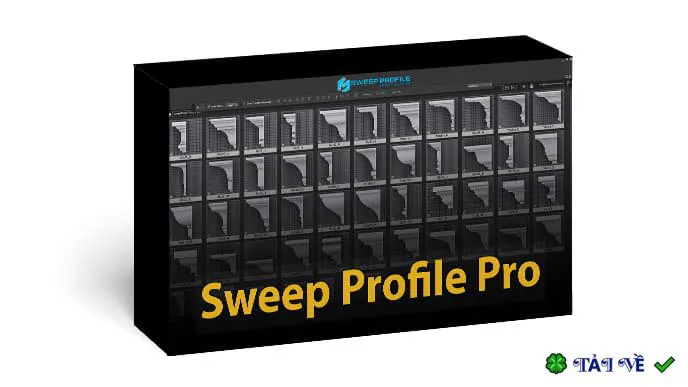 Sweep Profile Pro 1.01.36: Tiện ích tạo profile cho 3ds Max