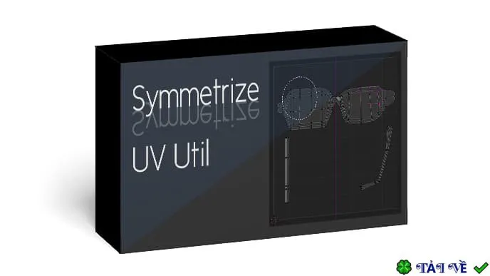 Symmetrize Uv Util v1.4.0 for Blender Công cụ đối xứng UV