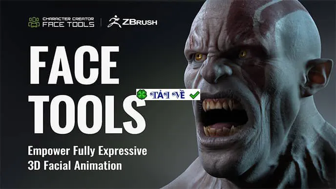 ZBrush Face Tools 1.05 Tối ưu hóa khuôn mặt cho CC 4.52