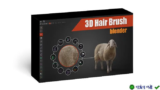 3D Hair Brush 4.7.1: Plugin tạo tóc 3D cho Blender