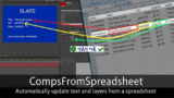 Aescripts Comps From Spreadsheet 5.23 – Tạo Comps Từ Spreadsheet