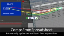 Aescripts Comps From Spreadsheet 5.23 – Tạo Comps Từ Spreadsheet