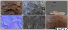 Digital Clay Pack for Zbrush: Chất liệu điêu khắc đất sét