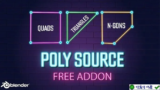 Poly Source v4.0.6: Nâng cao quy trình đa giác Blender