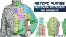 Retopo Planes v1.6 for Blender: Giải pháp tối ưu hóa lưới 3D