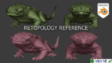 Tạo hình 3D Lizard creature cho Blender
