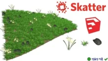 Skatter v2.2.1 for SketchUp: Tối ưu hóa phân tán đối tượng
