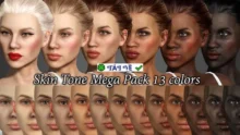 Skin Tone Megapack: Tự Tạo Nhân Vật Với Màu Da Đa Dạng