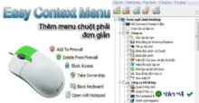 Tạo menu chuột phải tùy chỉnh cùng Easy Context Menu