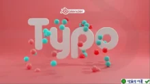 Tạo văn bản lỗi Typo Text Addon for Blender