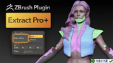 ZBrush Plugin Extract PRO+: Công cụ tách chi tiết chuyên nghiệp