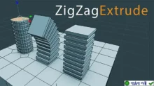 ZigZag Extrude v1.4.4 for Blender: Tạo hiệu ứng đường zigzag